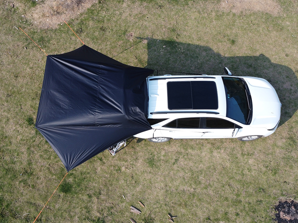 [Foreign Trade Export] All-vehicle General Purpose Rear Sky Curtain Self-driving Tour Outdoor Camping Black Rubber Car Side Account Sky Curtain