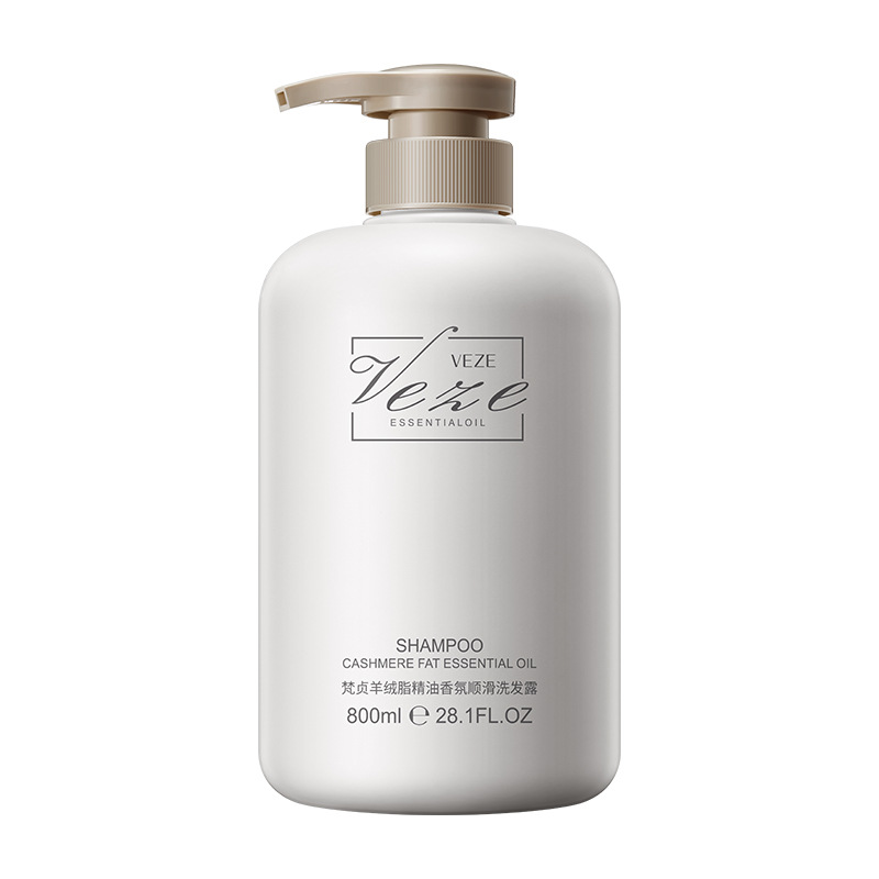 Champú Suave con Aceite Esencial de Cachemira Fanzhen, Champú Refrescante e Hidratante, Gel de Ducha