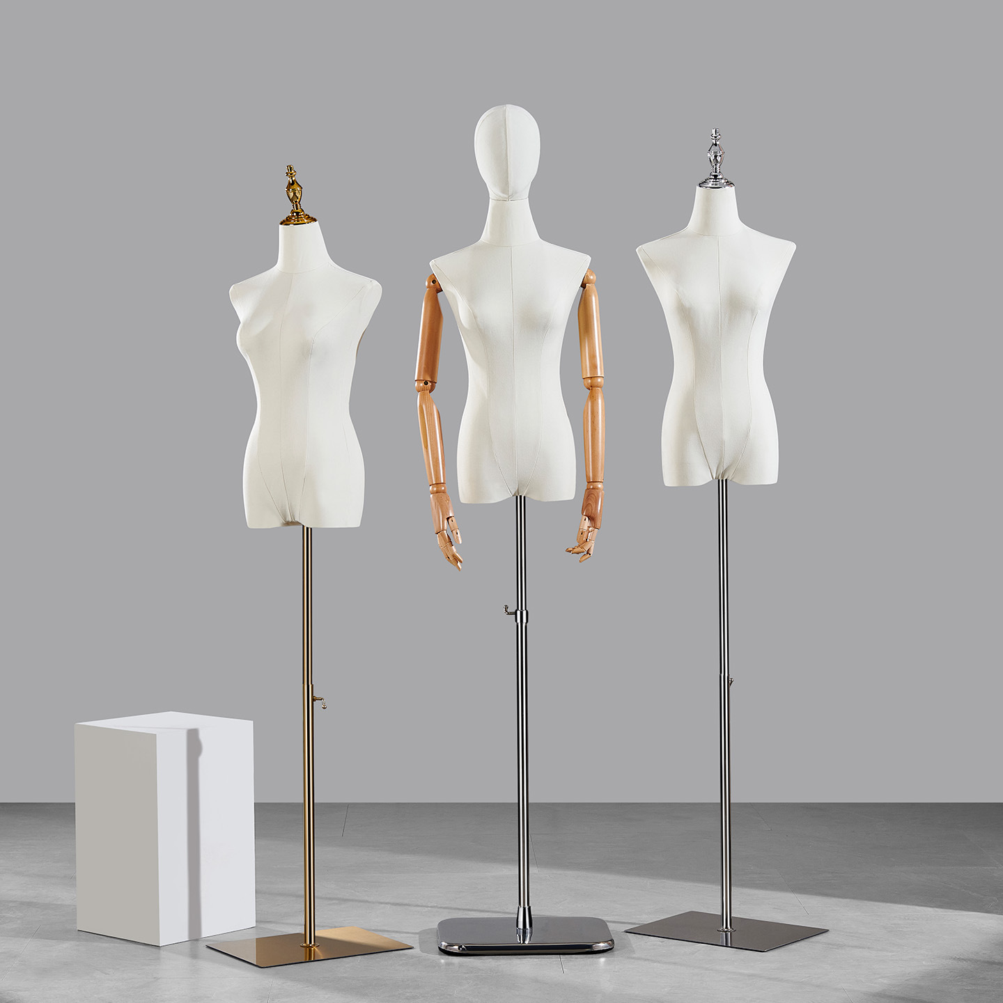 Model Display Stand Wedding Dress Window Display Model Props Half-Length Model Mannequin Clothing Store Women's Model
