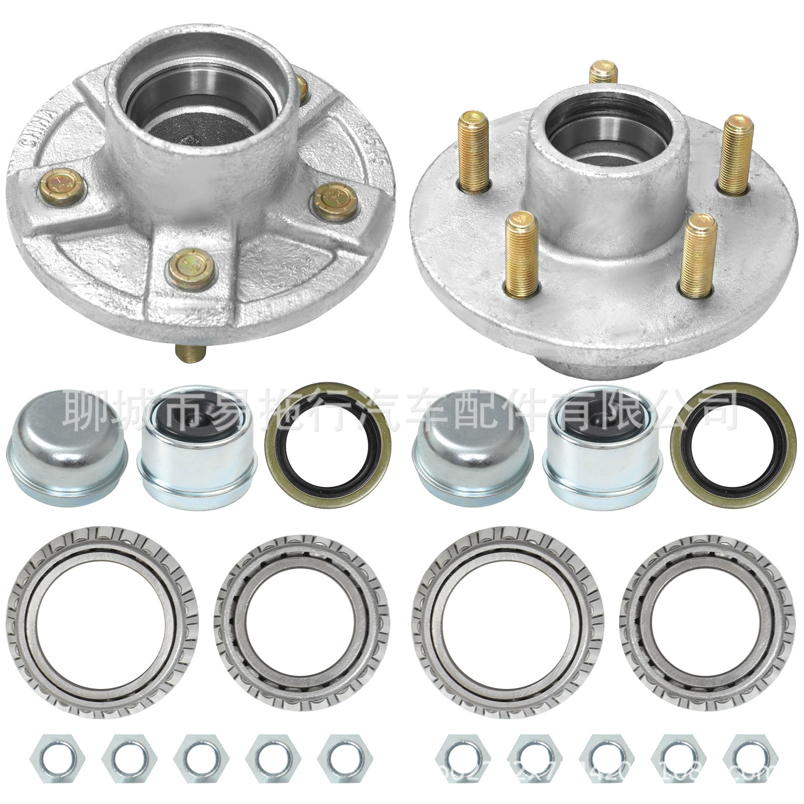 Подходит для морского прицепа грузоподъемностью 3500 фунтов, комплект ступицы ролика с горячим цинкованием по окружности.