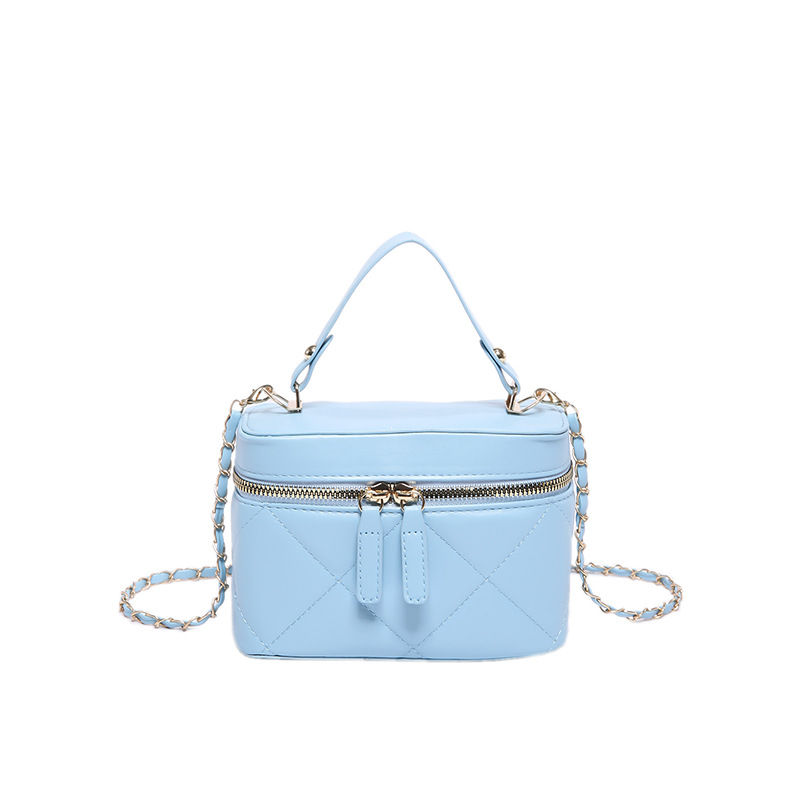 Bolsos mujer moda simple portátil pequeño bolso cuadrado 2024 verano nuevo estilo estilo estilo occidental bordado cadena de diamantes bolso de mensajero