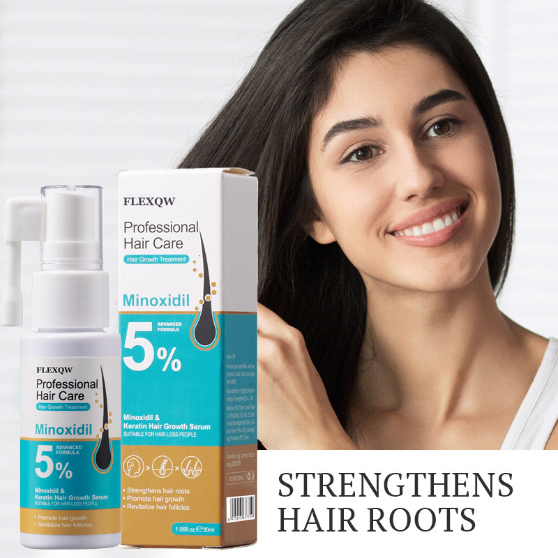 跨境爆款英文洗发水精华营养液5%米诺地尔角蛋白护发喷雾护发洗剂