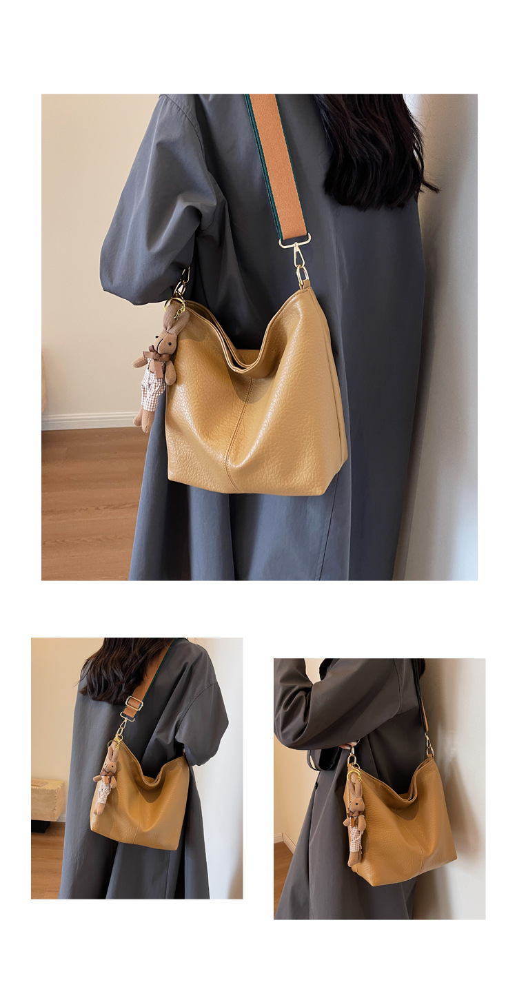 Borsa a secchiello donna grande capacità borsa a tracolla_voghion.com