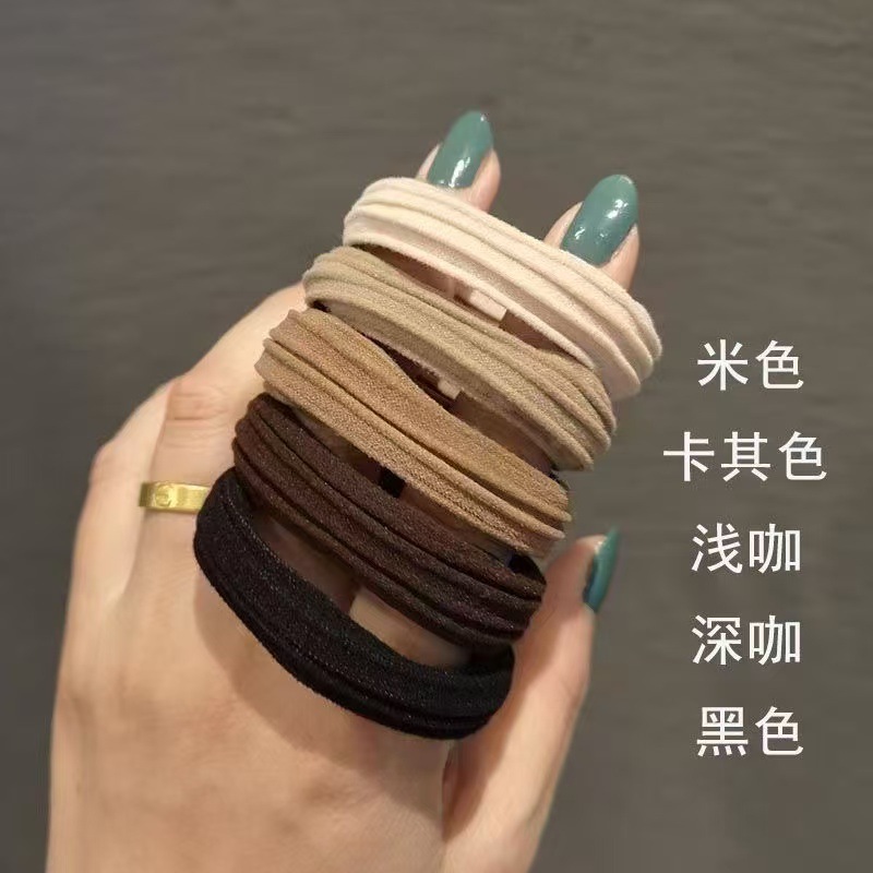 Autumn and winter collection: high-elastic ponytail hair ties, non-sagging hair elastics, hair bands for women, durable hair accessories for adults