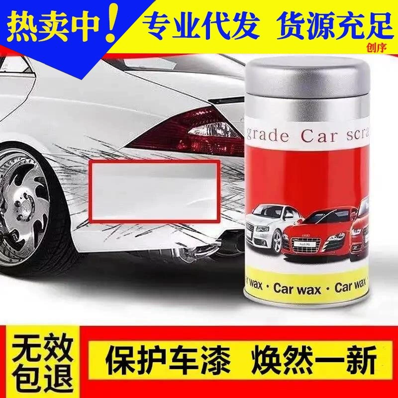 Ремонт царапин на поверхности автомобильной краски Световосстановленный воск на поверхности краски