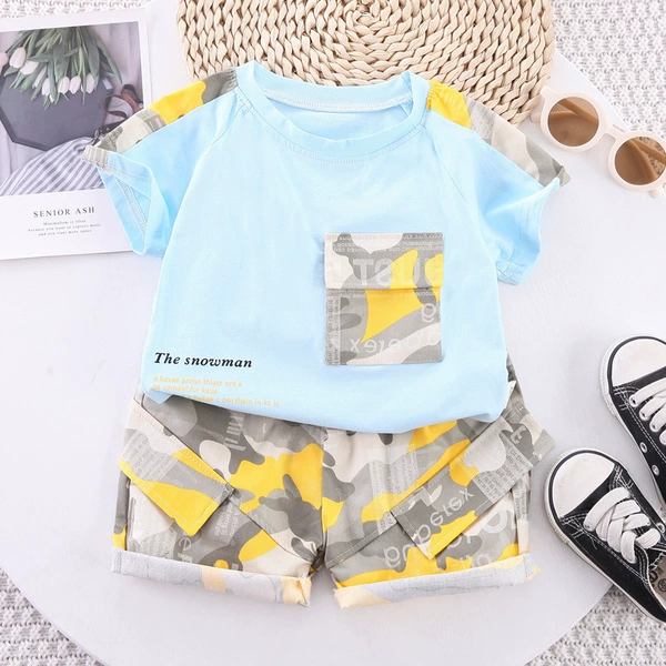 QQH-Pocket Camouflage Sky Blue