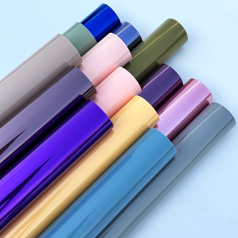 果冻膜水晶玻璃纸透明鲜花包装纸防水花束包装材料礼品包装批发