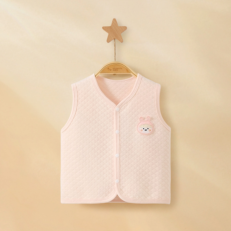 Primavera, otoño, invierno, chaleco de bebé, chaleco de algodón caliente para niños y niñas de un año, chaleco de hombro para bebés