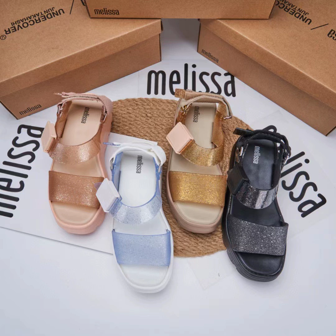 2023 Melissa Jelly Shoes Туфли на платформе Сандалии Женские римские сандалии