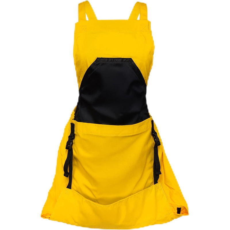 Delantal de tela Oxford con bolsillo grande de Amazon para recolectar frutas y verduras, delantal de liberación rápida para fruterías y floristerías, venta al por mayor. image 12
