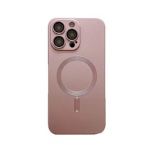苹果15手机壳magsafe液态金属漆磁吸镜头膜适用iPhone14ProMax简