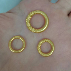 diy素圈配件 合金電鍍龍 鳳圈包8m10m珠項鍊材料吊墜飾品配件批發