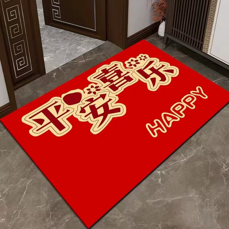 Коврик для входа New Year Baifu Tu в китайском стиле, противоскользящий, декоративный, размеры 40×60–80×120 см