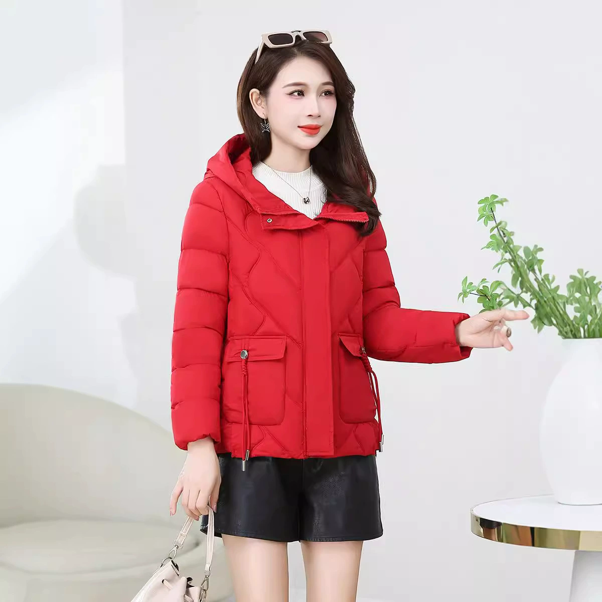 Короткая демисезонная куртка пуховик, для подростков, slim fit, западный стиль