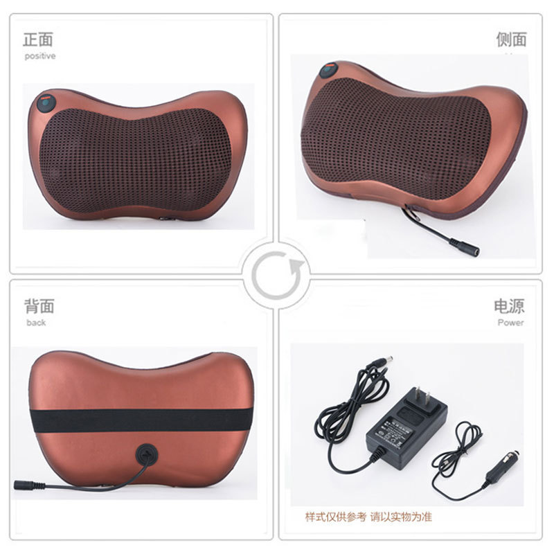 メーカー卸売り家庭用車載頚椎マッサージ枕首首首背中クッション枕加熱マッサージ器|undefined