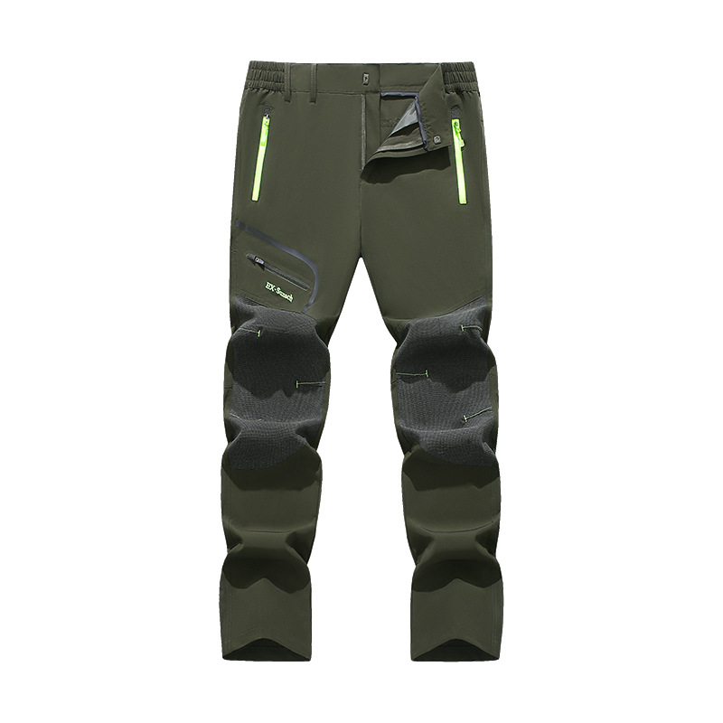 Pantalones largos de secado rápido para hombre, pantalones deportivos para senderismo, resistentes al viento y a la lluvia, holgados, informales y cómodos, para primavera y otoño