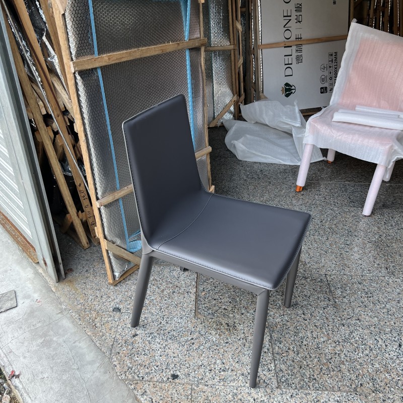 silla de comedor de cuero de silla de montar silla de comedor de lujo nórdica moderna silla de comedor minimalista italiana silla de comedor taburetes