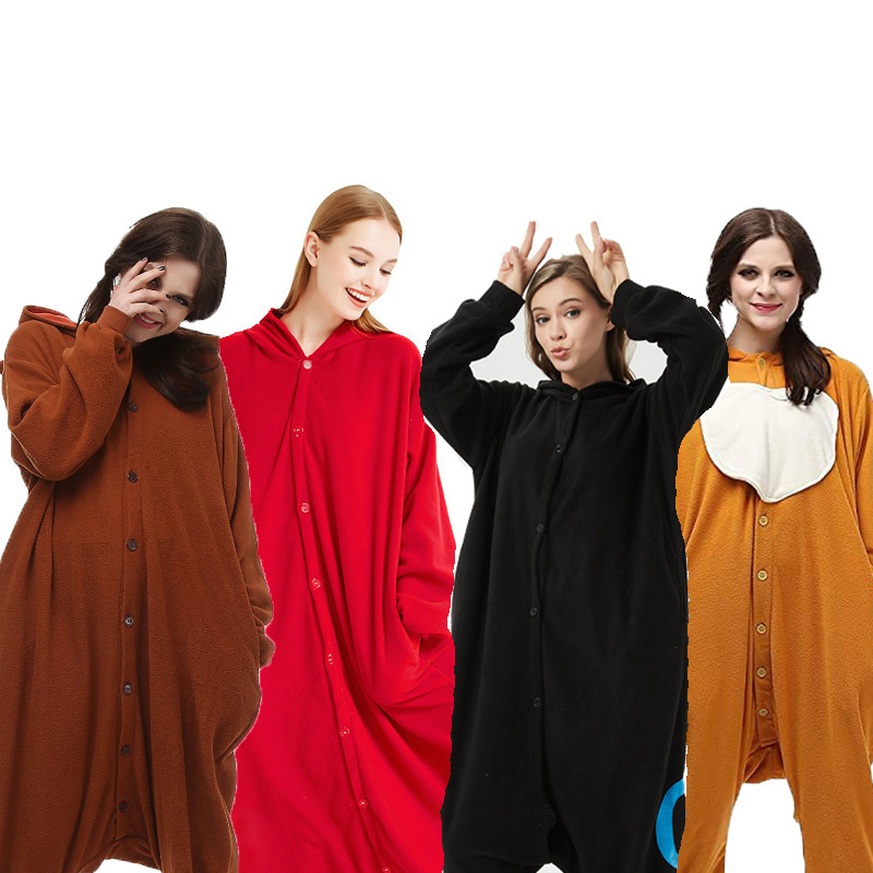 Lightweight Bear Chicken Brown Dumb Bear One-Eye Sesame Dog Fox Night Elf Shark Black and White Bear Cartoon Siamese Pajamas