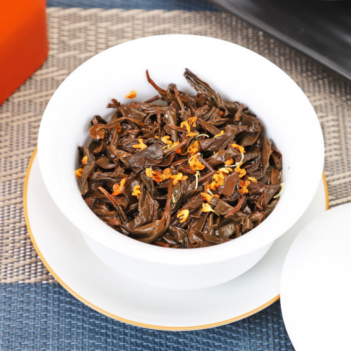 Osmanthus Black Tea Wild Tea Wuyi Mountain Zheng Shan Xiao Zhong Tea Leaves Ancient Method Aged Strong Aroma Canned Tea 500g