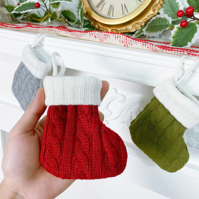 クリスマス装飾用品 クリスマスカトラリーセット ミニクリスマスソックスペンダント クリスマスツリー装飾ソックスペンダント|undefined