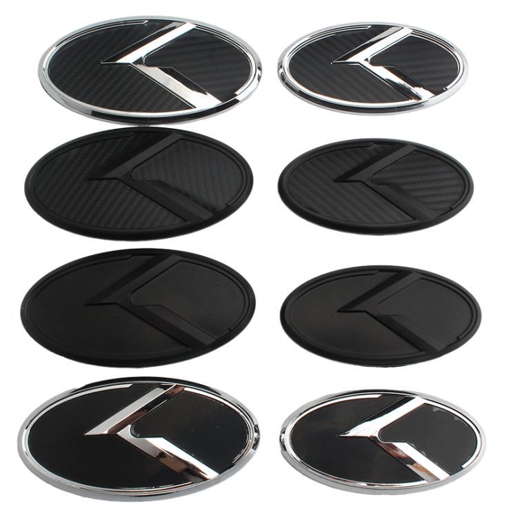 Suitable for Kia K5 modification with herringbone logo, front and rear K logo modification, car emblem, K grille emblem, and rear emblem