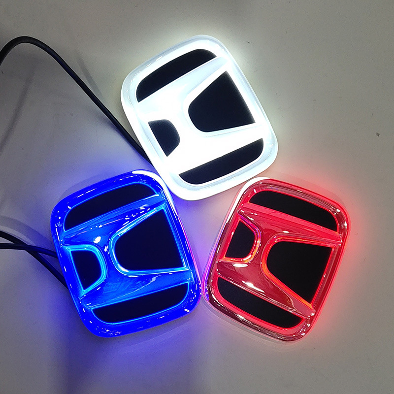 Adecuado para Honda Civic Accord CRV cola logo Odyssey cursor frío trasero fit LED luminoso logotipo del coche en nombre de Li puede