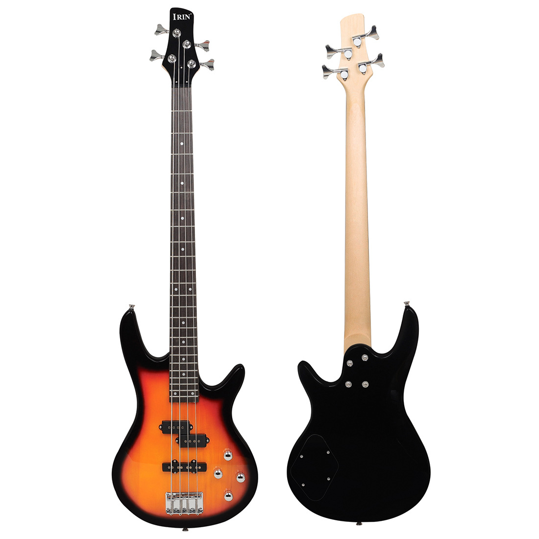 Bajo eléctrico IRIN de cuatro cuerdas, bajo de madera de tilo, bajo profesional para actuaciones de rock, bajo de 4 cuerdas al por mayor image 6