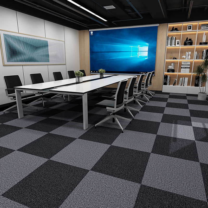 拼接地毯方块毯免胶防滑客厅卧室商用隔音地垫吸水耐脏自粘地毯垫