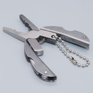 Manufacturer Wholesale Outdoor Tools Stainless Steel Mini Convenient Round Multifunctional Folding Turtle Shell Pliers Portable