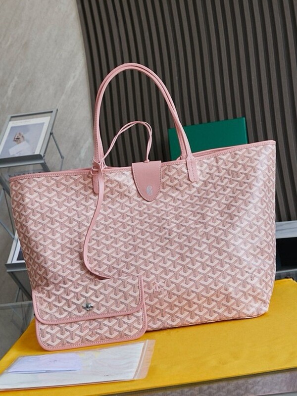 Goyard Tote Bag Dog Teeth Shopping Bag Classic Portable Shoulder Tote Bag Letter Printed General Bag Large Capacity