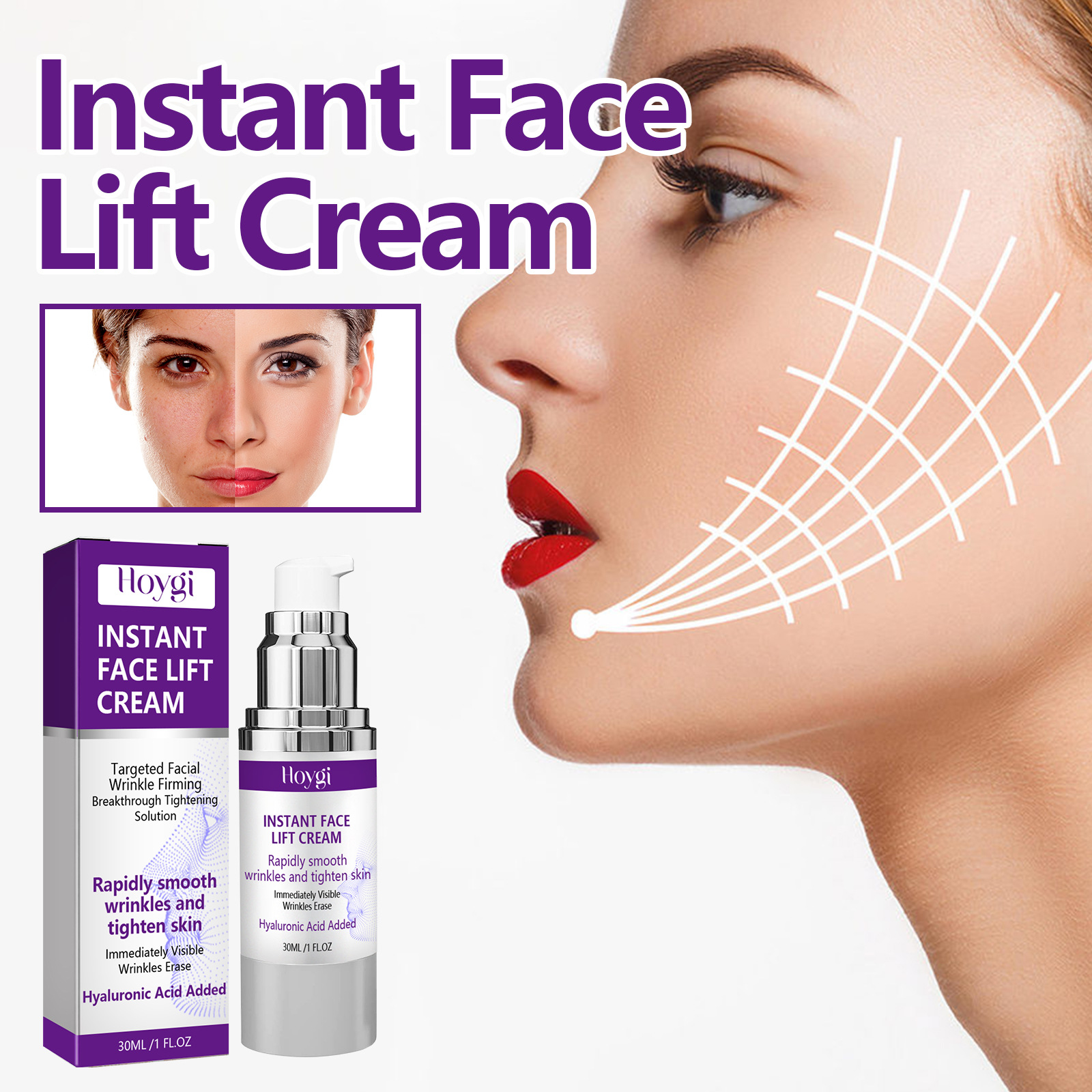 Hoygi Facial Care Cream Gentle and Hydrating Facial Cream That Cares for the Skin of the Face