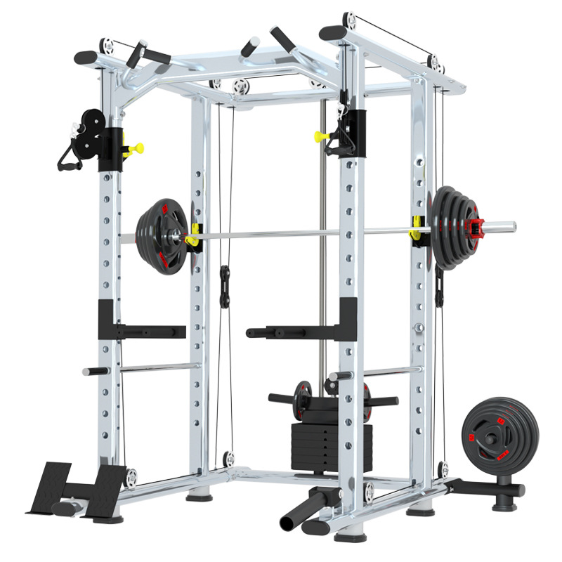 Xinju multifuncional marco libre Squat rack combinación grande equipo de fitness hogar vuelo pájaro pórtico de entrenamiento