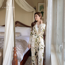 丝奢家居服V7S3196 外贸新品睡衣女秋冬工厂批发性感吊带三件套