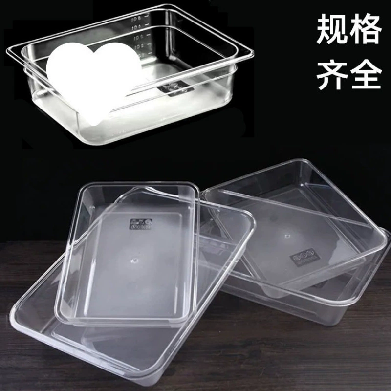 Пряный горячий горшок, демонстрационная коробка для сервировки, пластиковая прозрачная раковина для выбора и заказа овощей, прямоугольная акриловая раковина для овощей, порционная раковина