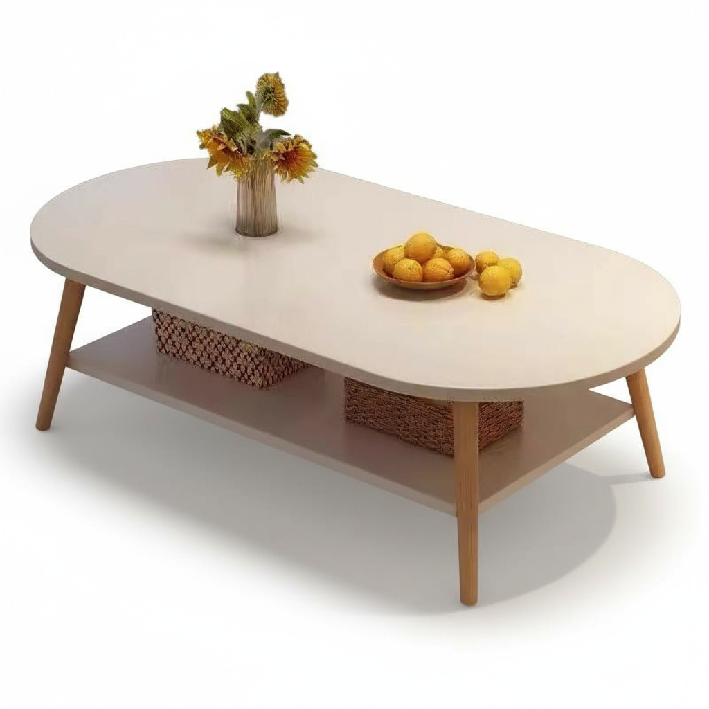 Mesa de té sala de estar doméstica pequeña casa de doble piso simple alquiler de casa simple sofá creativo dormitorio mesa de té