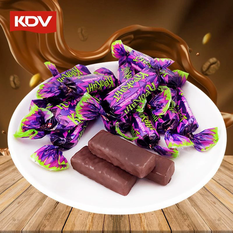 Бесплатная доставка оптом русский оригинал ввезенный KDV фиолетовая конфета 500 грамм