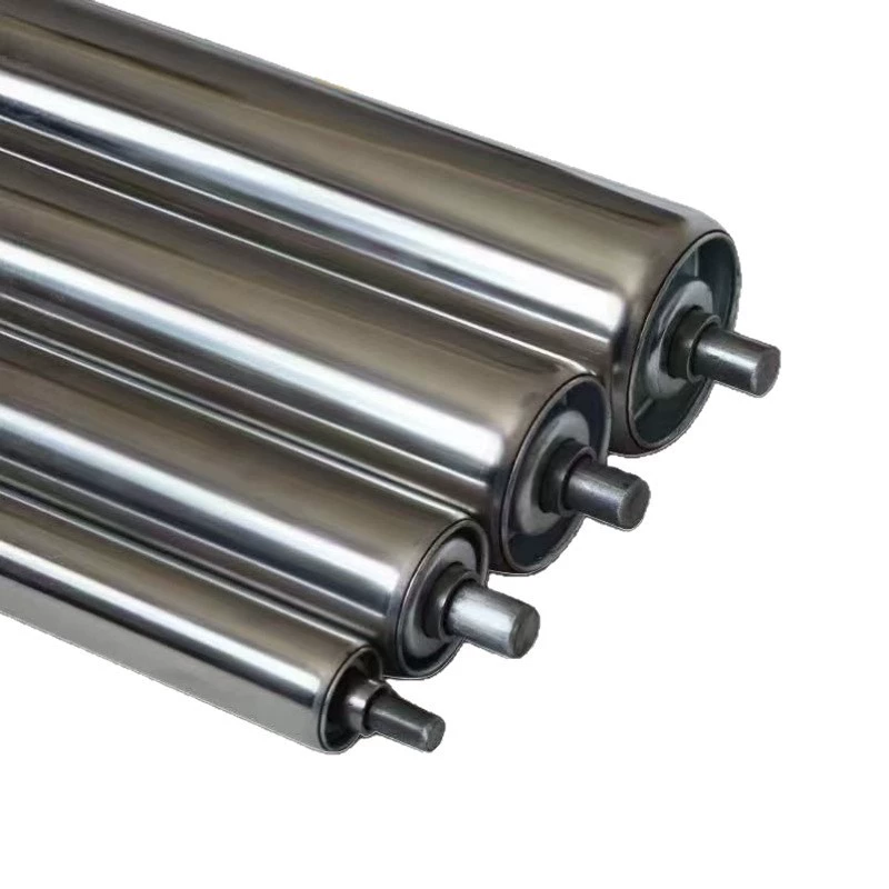 Stainless steel roller unpowered roller conveyor belt idler roller assembly line conveyor belt unpowered roller galvanized roller