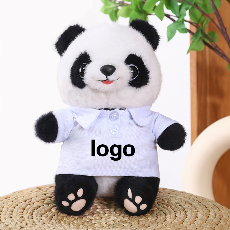 Juguetes de peluche Panda LOGO Coche 4s Tienda Juguetes Lindo Panda Simulado Muñeca Panda Regalo