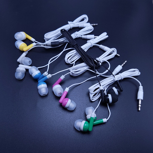 Factory color headphones in-ear headphones with machine foreign trade cheap MP3MP4 mobile phone gift color headphones