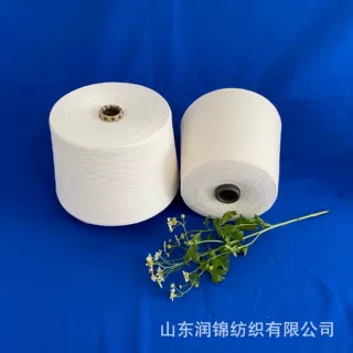 销售26s涤纶原色纱 黑色涤纶纱 2311涤竹纱 OE涤纶竹节纱7支
