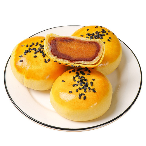 Crispy Shanghuang Snowy Mei Niang Egg Yolk Pastries with Red Bean & Purple Sweet Potato Bread—Whole-Box Breakfast, Snack, and Retail Wholesale Available, Drop Shipping Also Accepted