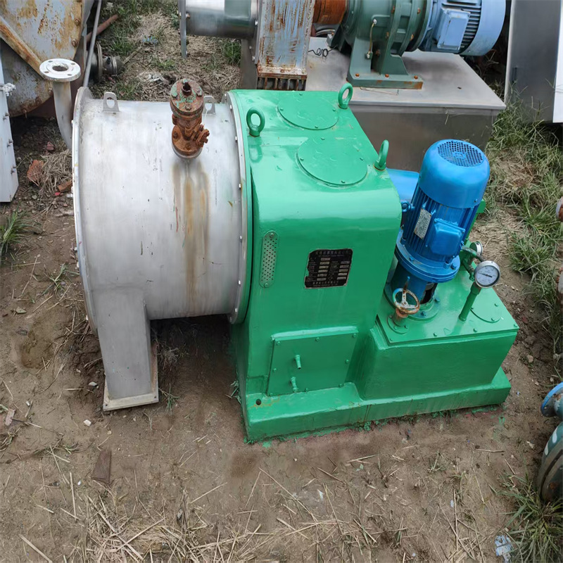 二手双级推料离心机 卧式螺旋过滤机 工业高盐废水连续结晶设备