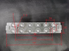 led客厅吸顶灯漫反射透镜180度12灯双排连体透镜无光斑光效好工厂