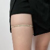 复古民族风满钻菱形腿链 夏季欧美闪亮性感身体链配饰女leg chain|ru