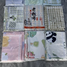 新款老粗布棉细纱软凉席三枚缎卡帆布花边款软凉席原棉三件套