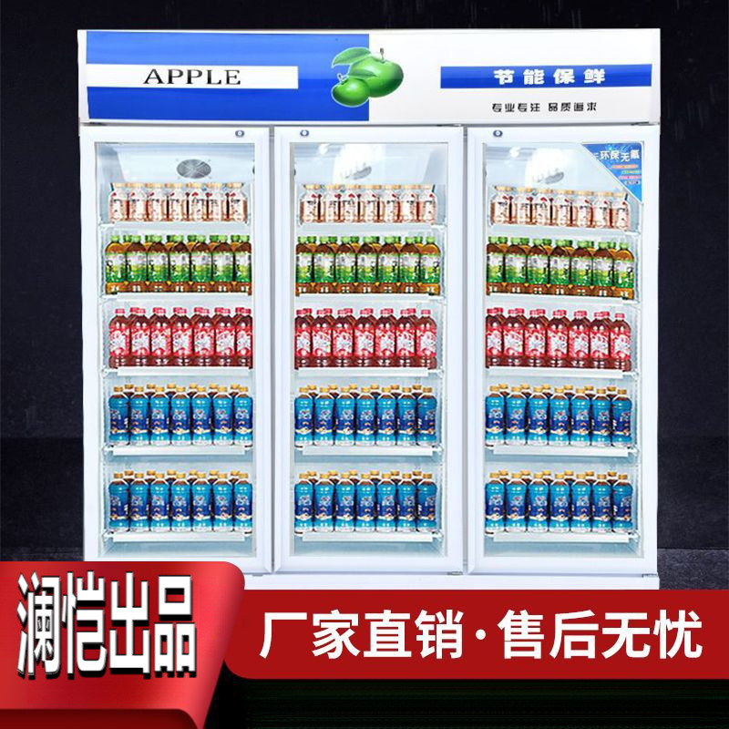 Gabinete de exhibición refrigerador refrigerador refrigerador supermercado refrigerador comercial refrigerador de una sola puerta doble puerta vertical refrigerador de refrigeración de bebidas de cerveza