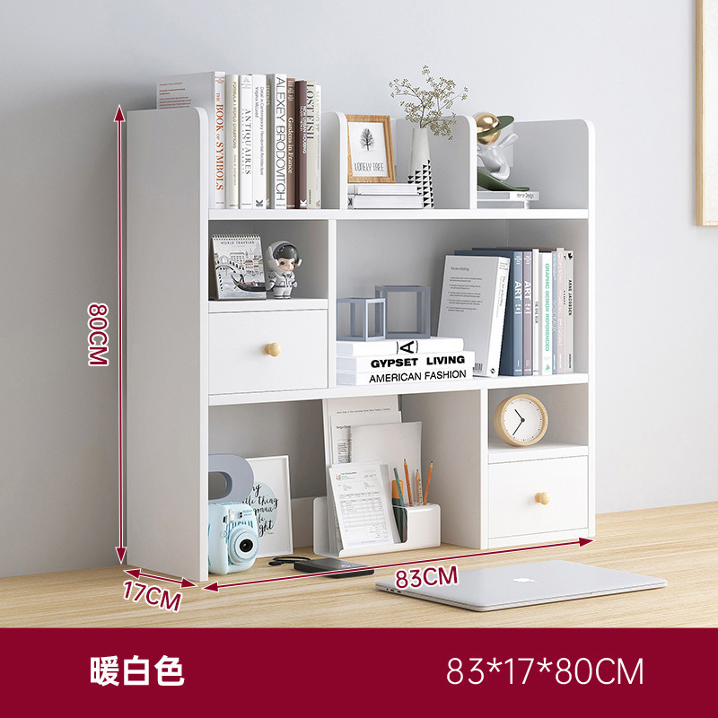 Estantería de escritorio simple estante de almacenamiento portátil estudiante dormitorio escritorio de la computadora simple estantería de múltiples capas