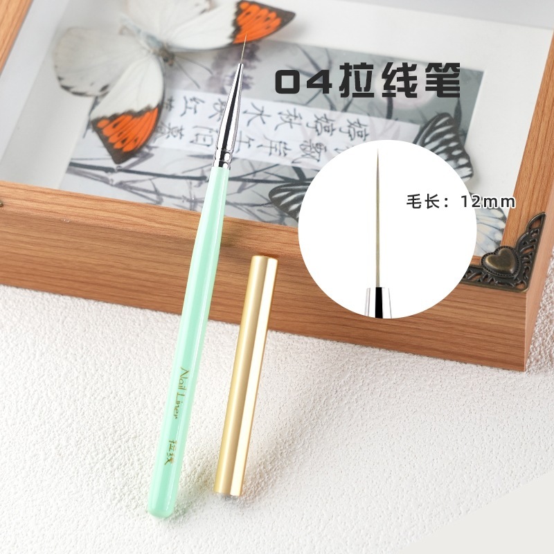 日式美甲笔套装功能笔短彩绘笔画花笔渐变笔光疗笔专用美甲工具|undefined