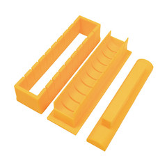 新款加厚加長圓形壽司模具套裝壽司器紫菜包飯壽司機工具套裝