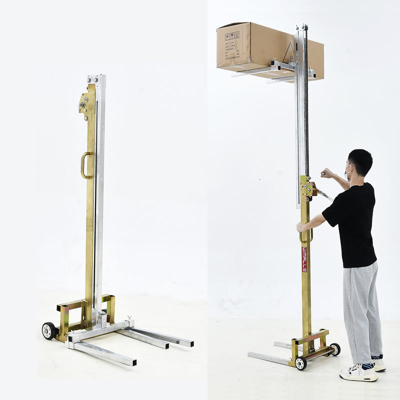 Manual Unloading and Lifting Forklift, Portable Folding Stacking Cart, Lightweight Household Wimalle